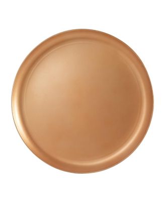 Small Round Gold End Table, 29.3" Height, Vintage Metal Accent