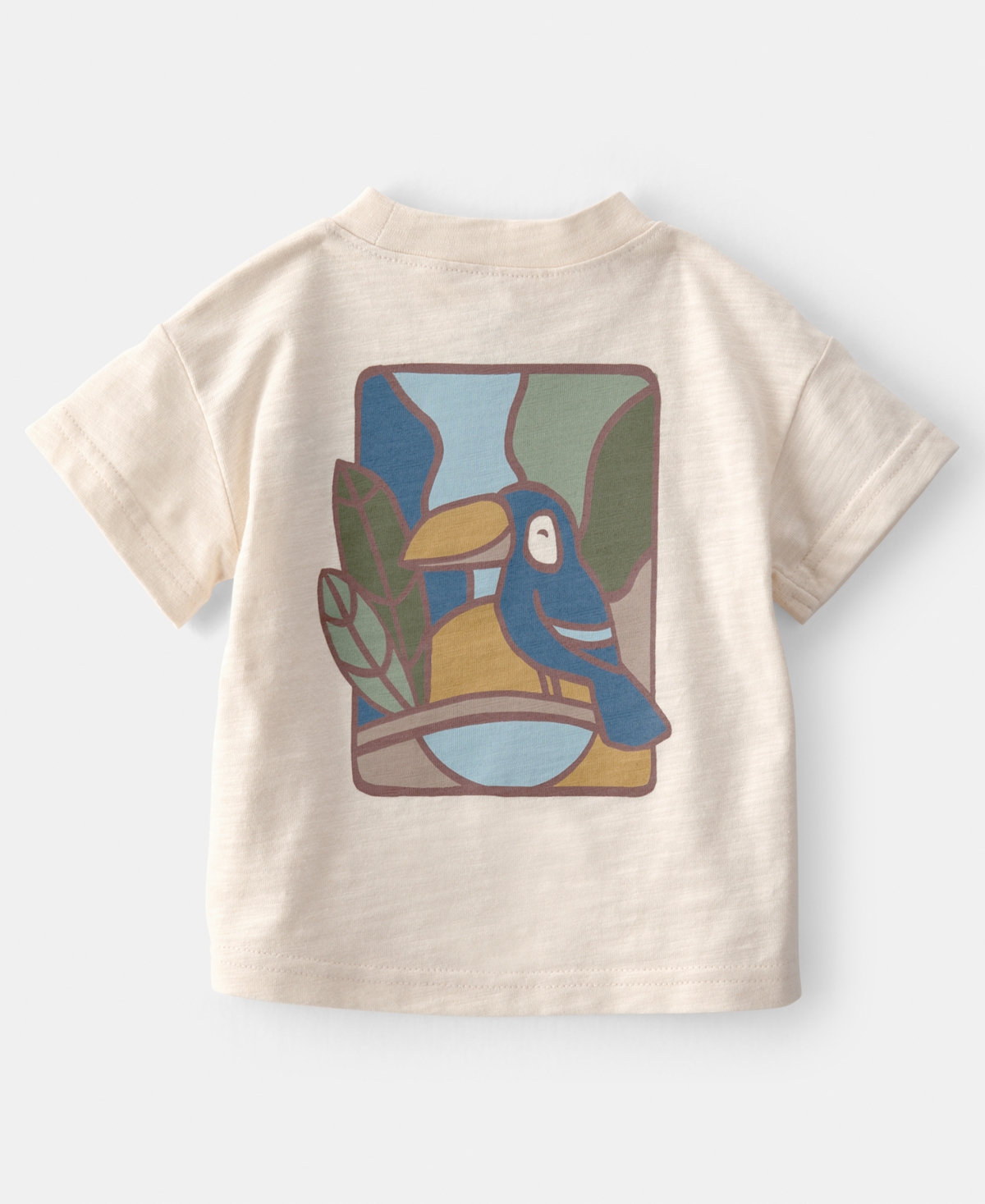 Carter's Baby Boys' Toucan Solid Short-Sleeve Top and Shorts, 2-Piece Set