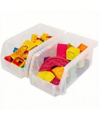 Large Stackable Storage Bins for Organizing Cabinets, Pantry, Closet, Garage, and Office 6-Pack