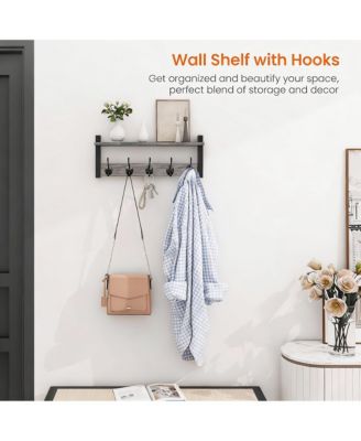 Coat Rack with Shelf - Modern Design, Sturdy, Easy Assembly