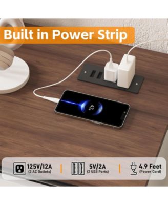 66" Farmhouse Home TV Stand for Up to 75" Television, Entertainment Center with Storage & Adjustable Shelf