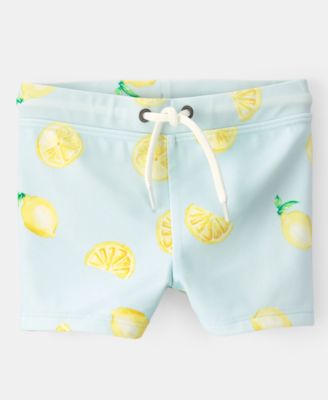 Baby Boys' Lemon Rashguard and Swim bottoms, 2-Piece Set