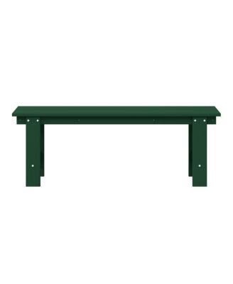 Outdoor HDPE 48" Modern Backless Patio Bench