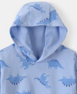 Boys' Toddler 2T-5T Dinosaur Print French Terry Hoodie