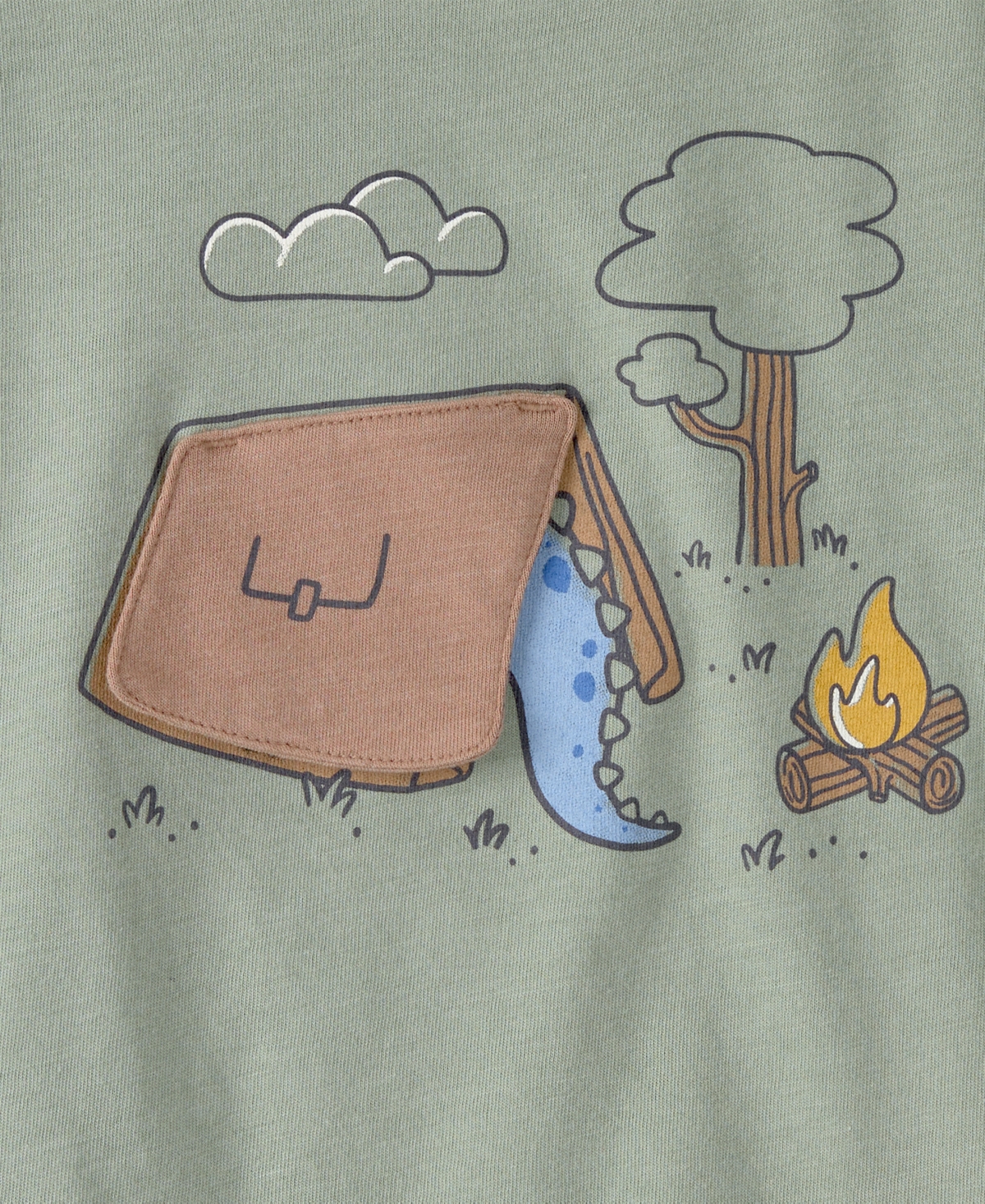 Carter's Boys' Toddler 2T-5T Camping Dinosaur Graphic T-Shirt