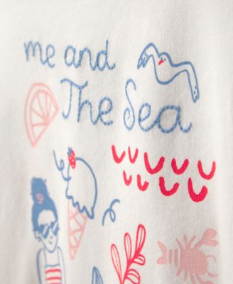 Girls' Toddler 2T-5T Mermaid French Terry Pull-On Sweatshirt