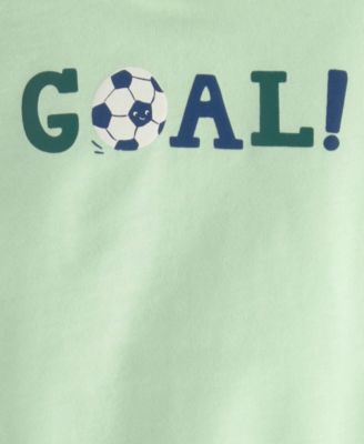 Baby Boys' Soccer Goal Short-Sleeve Bodysuit & Shorts, 2-Piece Set