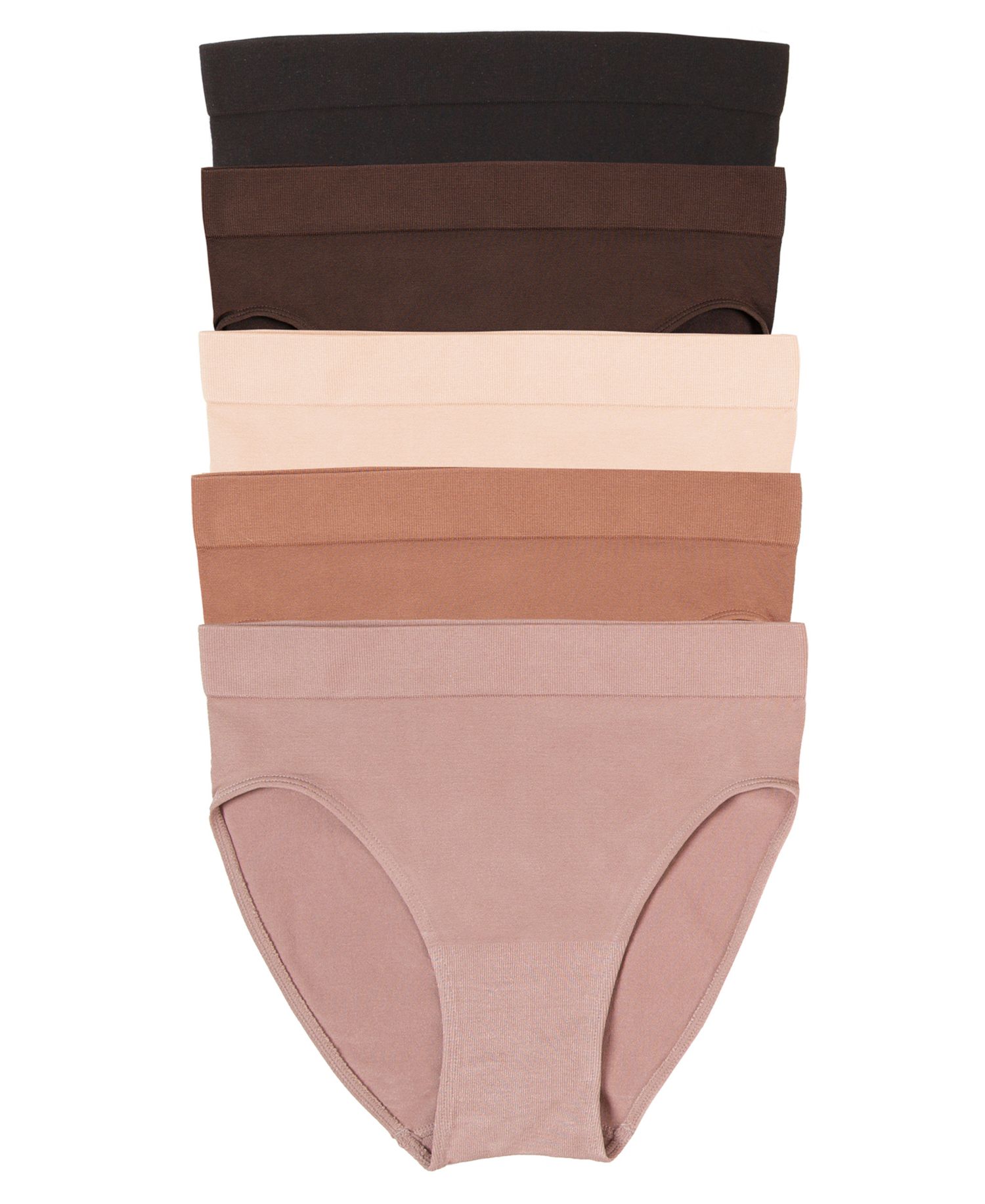 Women's Body Smooth High-Cut Seamless Brief 5-Pack