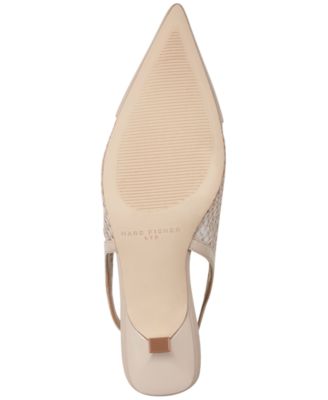 Women's Gipsi Mesh Slingback Kitten Heel Pumps