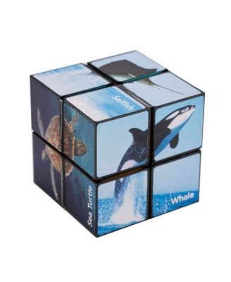 2-in-1 Ocean Split Magic Cube, Transformable Fidget Toy, Morphs into Star & More
