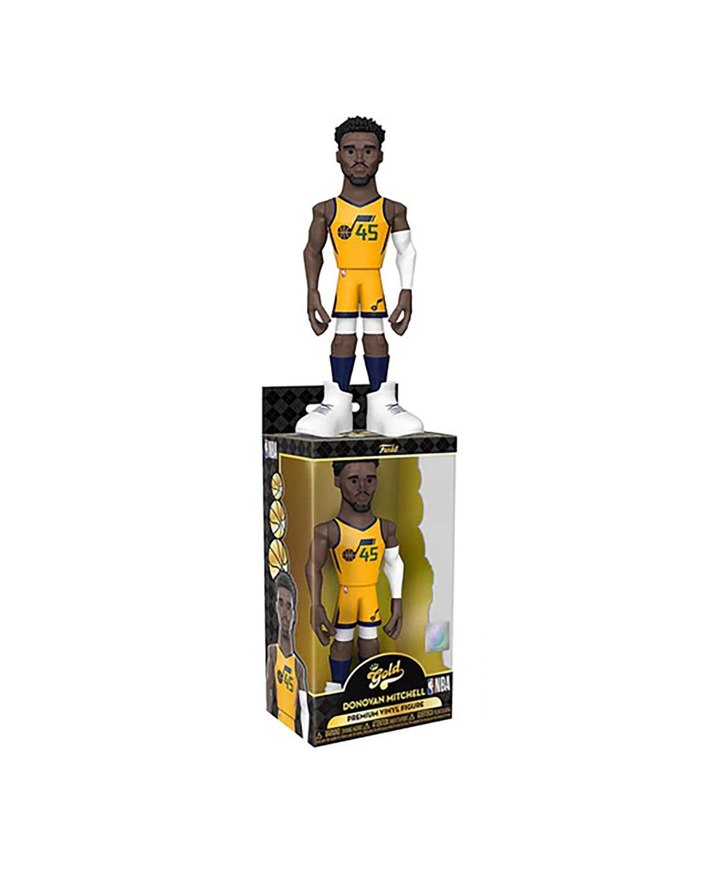Детская фигурка Funko Pop! Utah Jazz Donovan Mitchell Gold 5" Vinyl Figure, Ages 3+ — фото 2