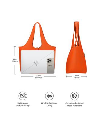 Business Handbag & 13.6" Laptop bag Victoria Hyde Strive Collection Orange