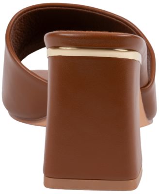 Women's Soho Square Toe Block Heel Dress Sandals