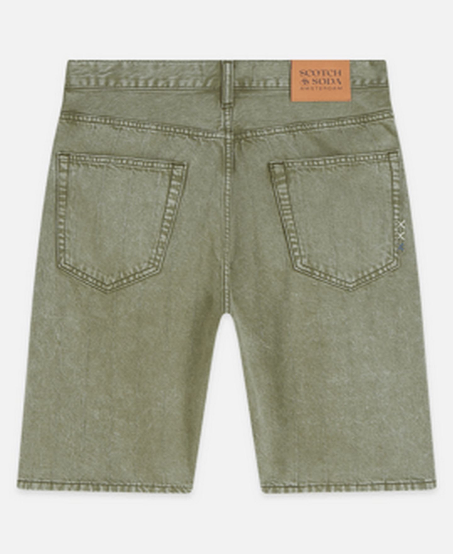 Мужские шорты SCOTCH & SODA 11" Jeans, цвет: Зелёный — фото 6