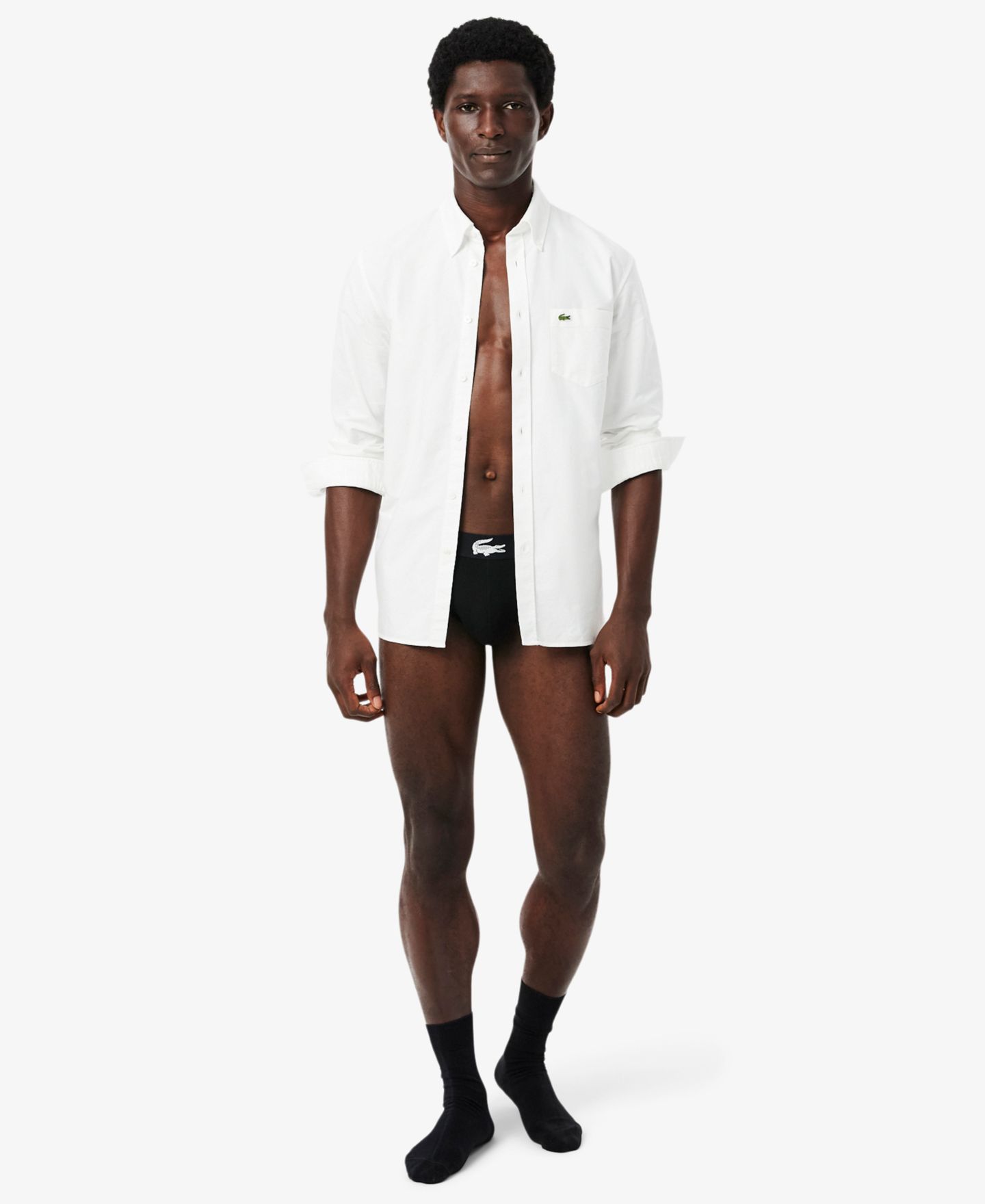 Трусы-брифы Regular-Fit для мужчин, 3 шт. — Lacoste, цвет: Чёрный — фото 3