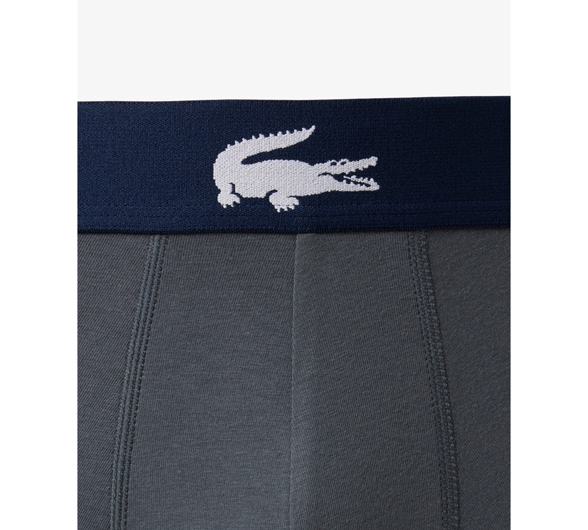 Lacoste Men's 3-Pack Regular Fit Big Croc Logo Boxer Briefs