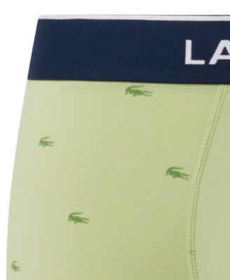 Lactose Men's 3-Pack Cotton Stretch Mini-Crocodile Trunks