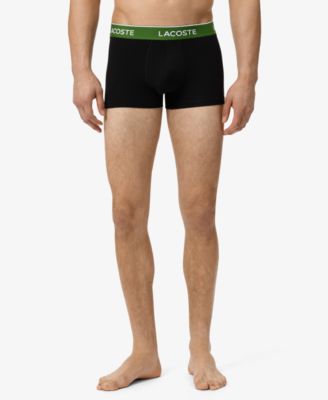 Men's 3-Pack Cotton Stretch Color Waistband Trunks