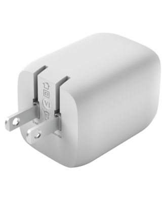 BoostCharge Pro Dual USB-C GaN Wall Charger with PPS 65W and USB-C to USB-C Cable