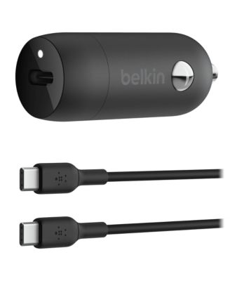 BoostCharge USB-C Car Charger with PPS 30W and USB-C to USB-C Cable 1m/3.3ft