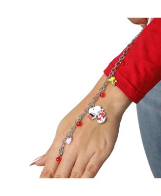Snoopy Heart Letter Bracelet