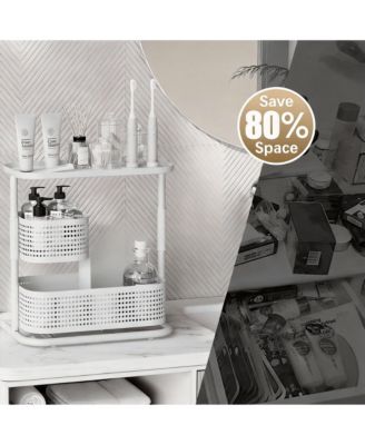 360 Degree Rotating 3-Tier Organizer for Bathroom, Bedroom, Office