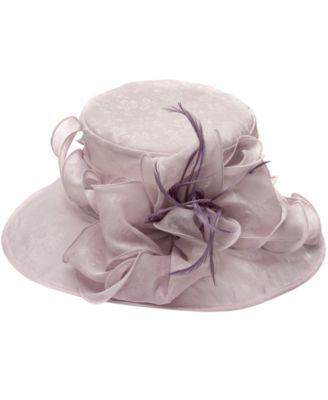 Lace Organza Wide Brim Hat