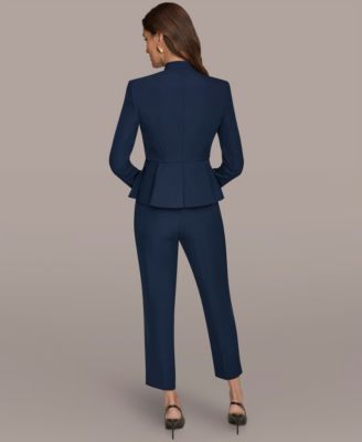 Women's One-Button Peplum Jacket