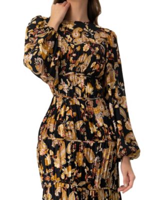 Women's Puff Sleeve Maxi Dress