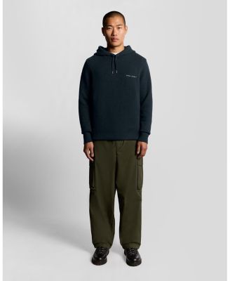 Men's Script Long Sleeve Knitted Hoodie