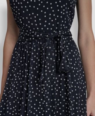 Women's Halter Fit And Flare Sleeveless Maxi Dress