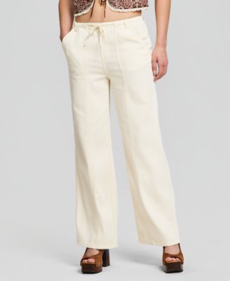 Women's Tie-Waist Drapey Jeans