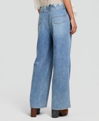 Women's Tie-Waist Drapey Jeans