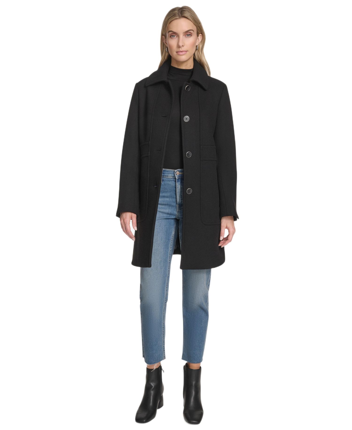 Women's Emmeline Wool Blend Slim Coat