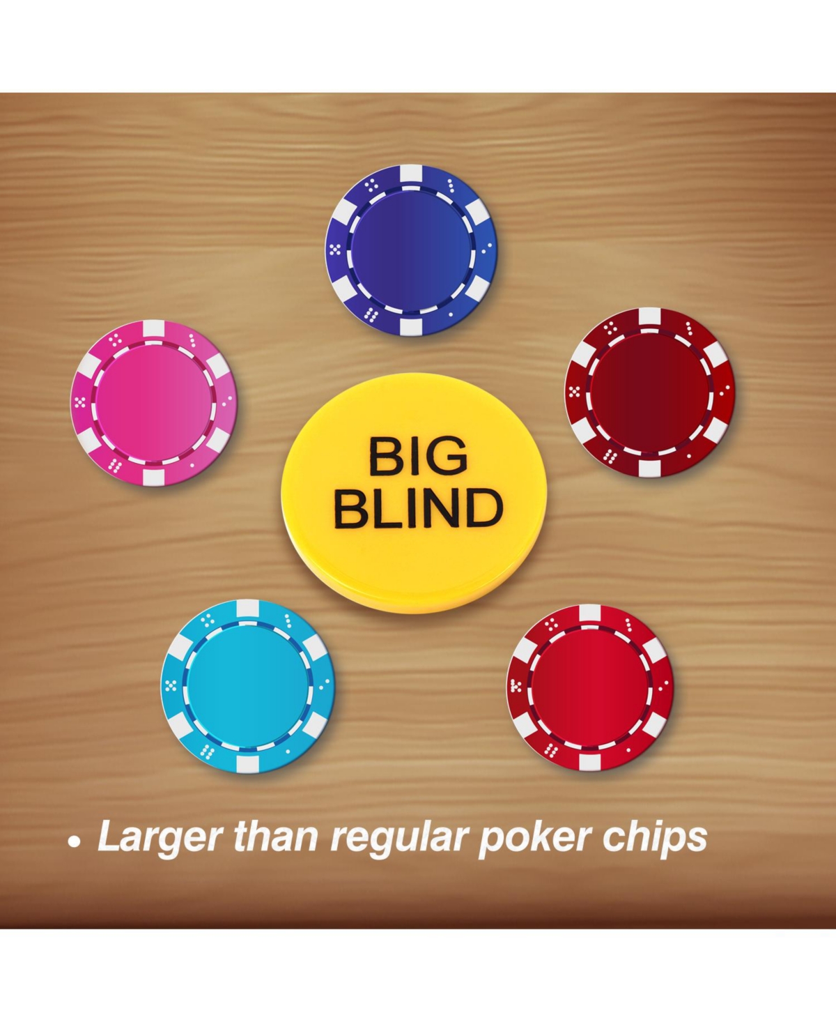 Gse Games & Sports Expert 2" Small Blind, Big Blind, Dealer Puck Buttons