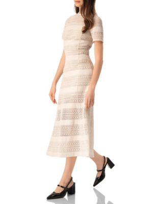 Women's Embroided Maxi Dress with Ruffles