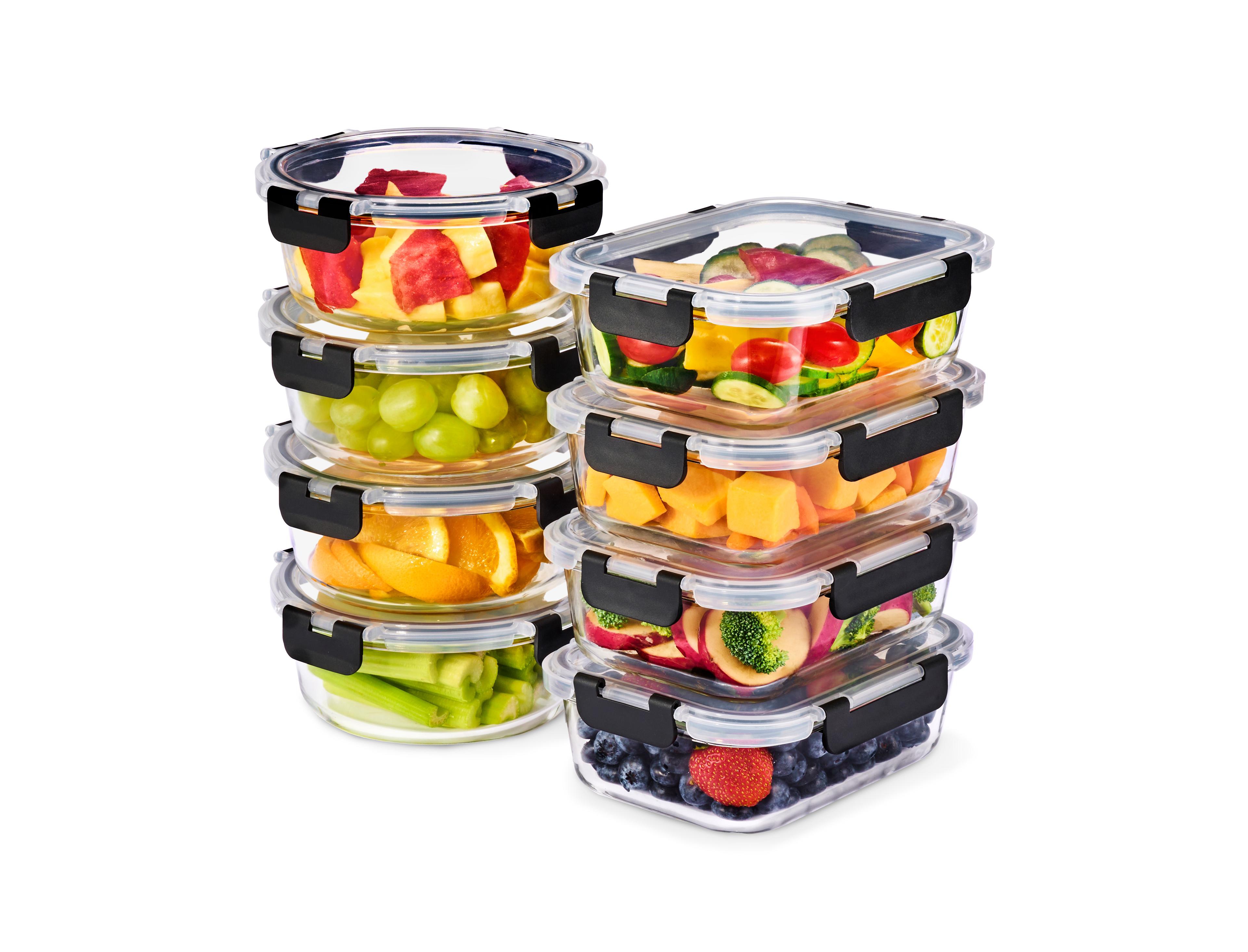 Sorbus 16 Piece Glass Meal Prep Containers with Airtight Lids