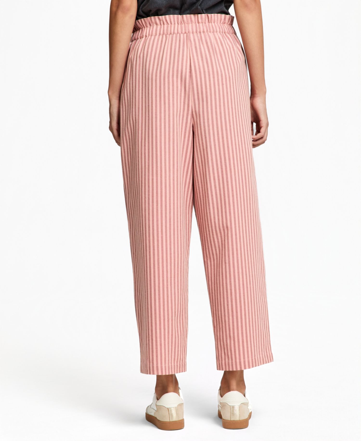 Women's Striped Drawstring Pull-On Pants