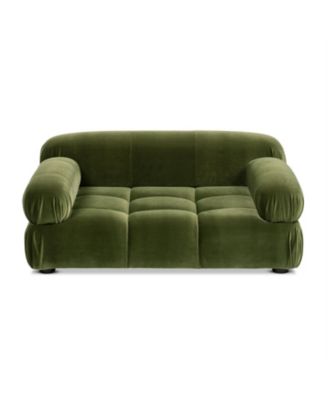 Marcel Modern Velvet Pet Bed - Upholstered Lounge for Dogs & Cats