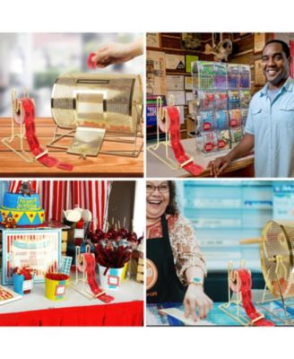 Brass Raffle Ticket Dispenser for Single or Double Roll Raffle Tickets Lotteries