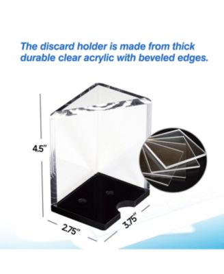 Deck Clear Acrylic Discard Trays, Casino Grade Discard Holder Trays for Blackjack