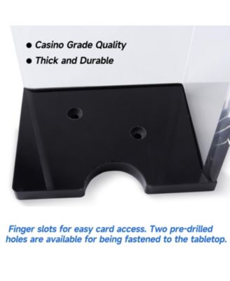 Deck Clear Acrylic Discard Trays, Casino Grade Discard Holder Trays for Blackjack