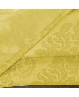 Dixon Embossed Damask Pattern Blackout Grommet Panel - 52x90", Yellow