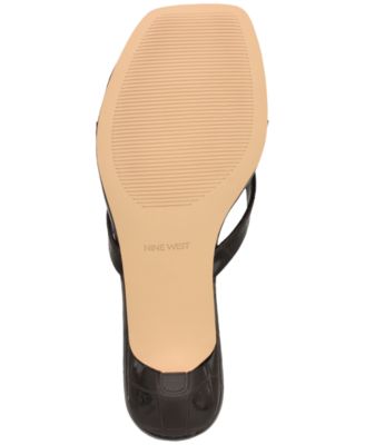 Women's Cassa Thong Low Kitten Heel Dress Sandals