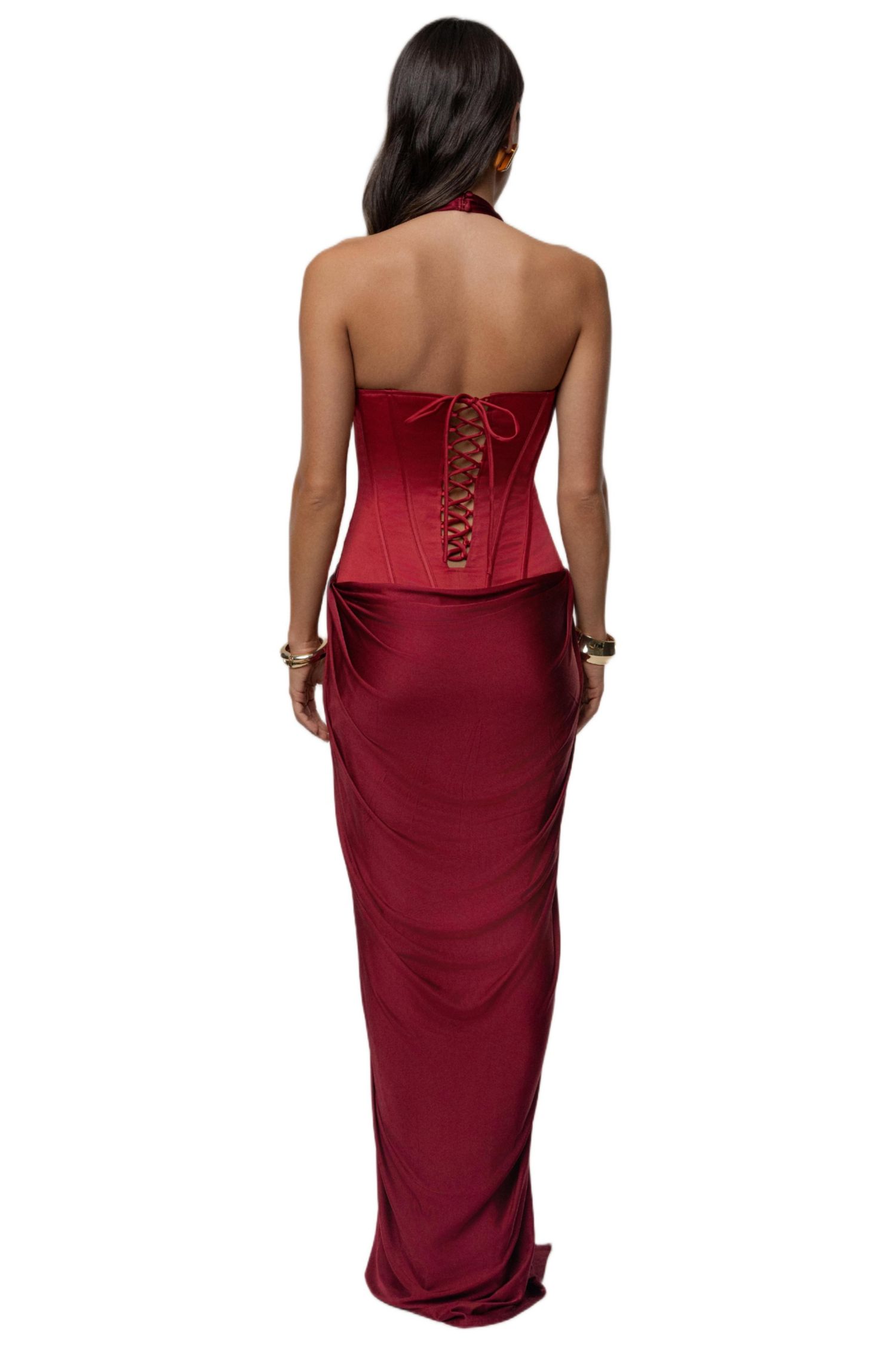 Women's Drape And Destiny Maxi Dress