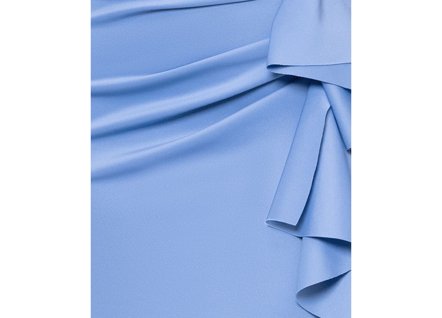 Plus Scuba Off-The-Shoulder Gown