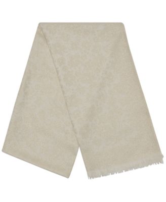 Metallic Daisy Pattern Scarf