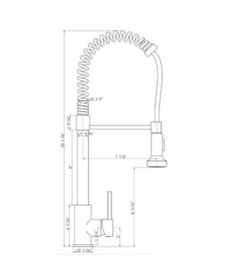 Kitchen Faucet, with Pull Down, Sprayer Single Hole Stainless Steel Sink Faucet, for Farmhouses, RV, Laundry Room, Outdoor, and Campers
