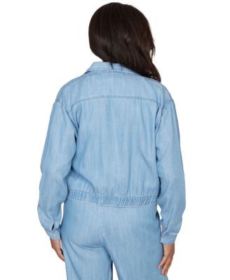 Petite Beachcomber Casual Elastic Shirt Jacket
