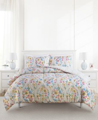 Penelope Reversible Printed 3-Pc. Comforter Sets